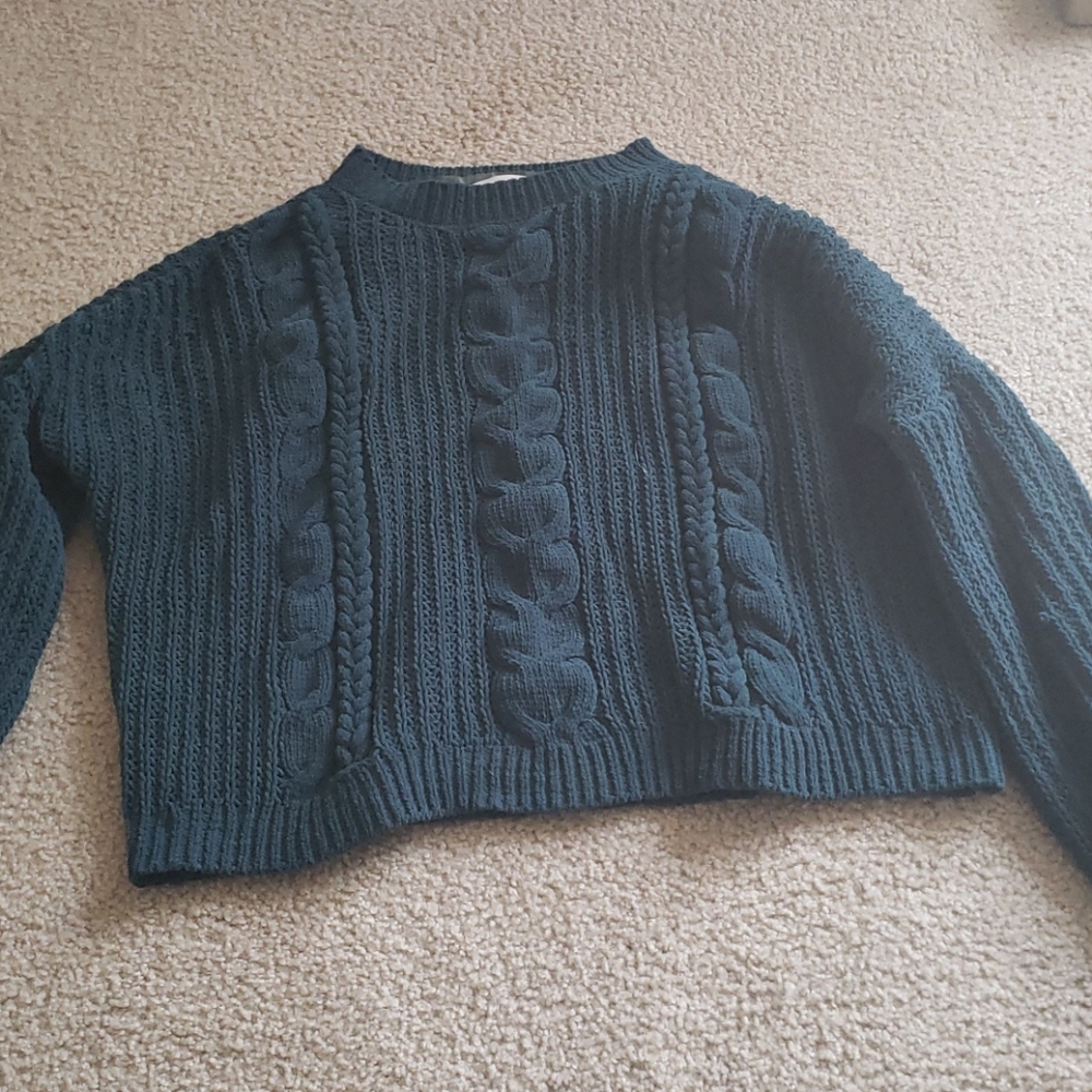 Teal sweater